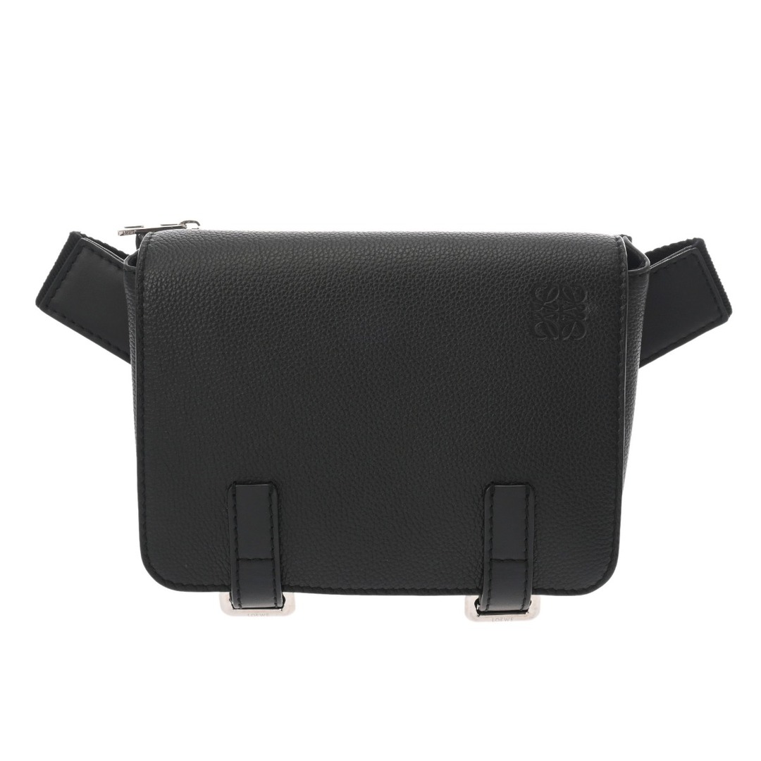 LOEWE - ロエベ ミリタリーバムバック ボディバッグ ブラックの LOEWE - ロエベ ミリタリーバムバック ボディバッグ ブラックの