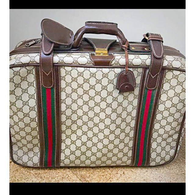 GUCCI オールドグッチ シェリー 旅行鞄 トラベルケース キャリーケース-