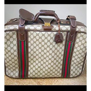 Gucci - 希少☆GUCCI オールドグッチスーツケース 旅行鞄 茶系 早い者