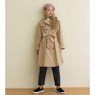 ドットアンドストライプスチャイルドウーマン(Dot&Stripes CHILDWOMAN)のあや様専用  C/Nyタイプライター トレンチコート(トレンチコート)