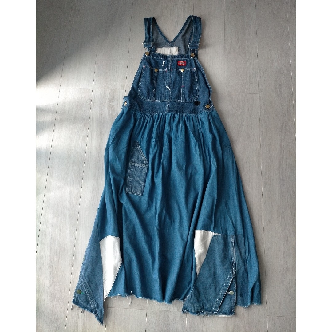 古着リメイク パッチワーク ジャンパースカート Dickies