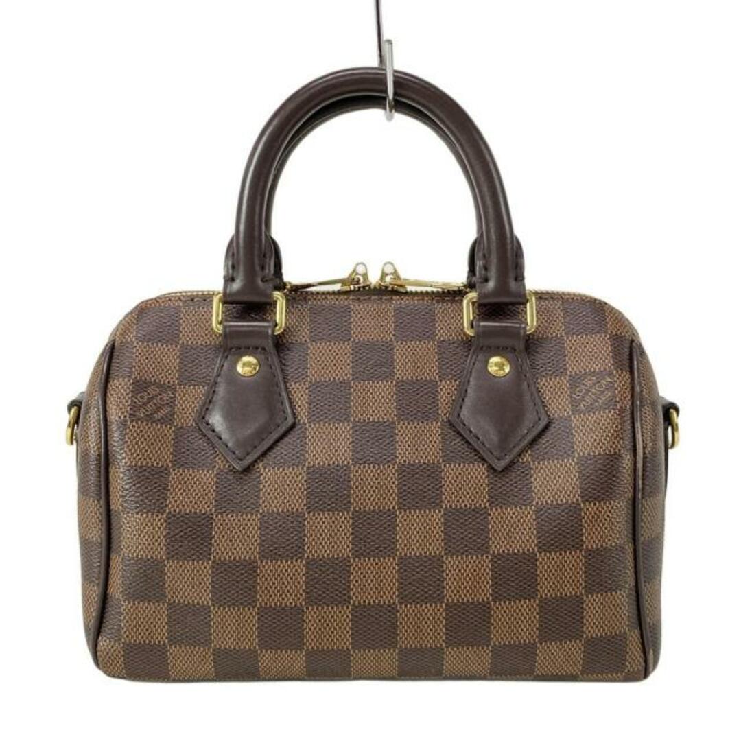 LOUIS VUITTON - LOUIS VUITTON(ルイヴィトン) ハンドバッグ ダミエ スピーディバンドリエール20 N40489 エベヌ レザー、牛革