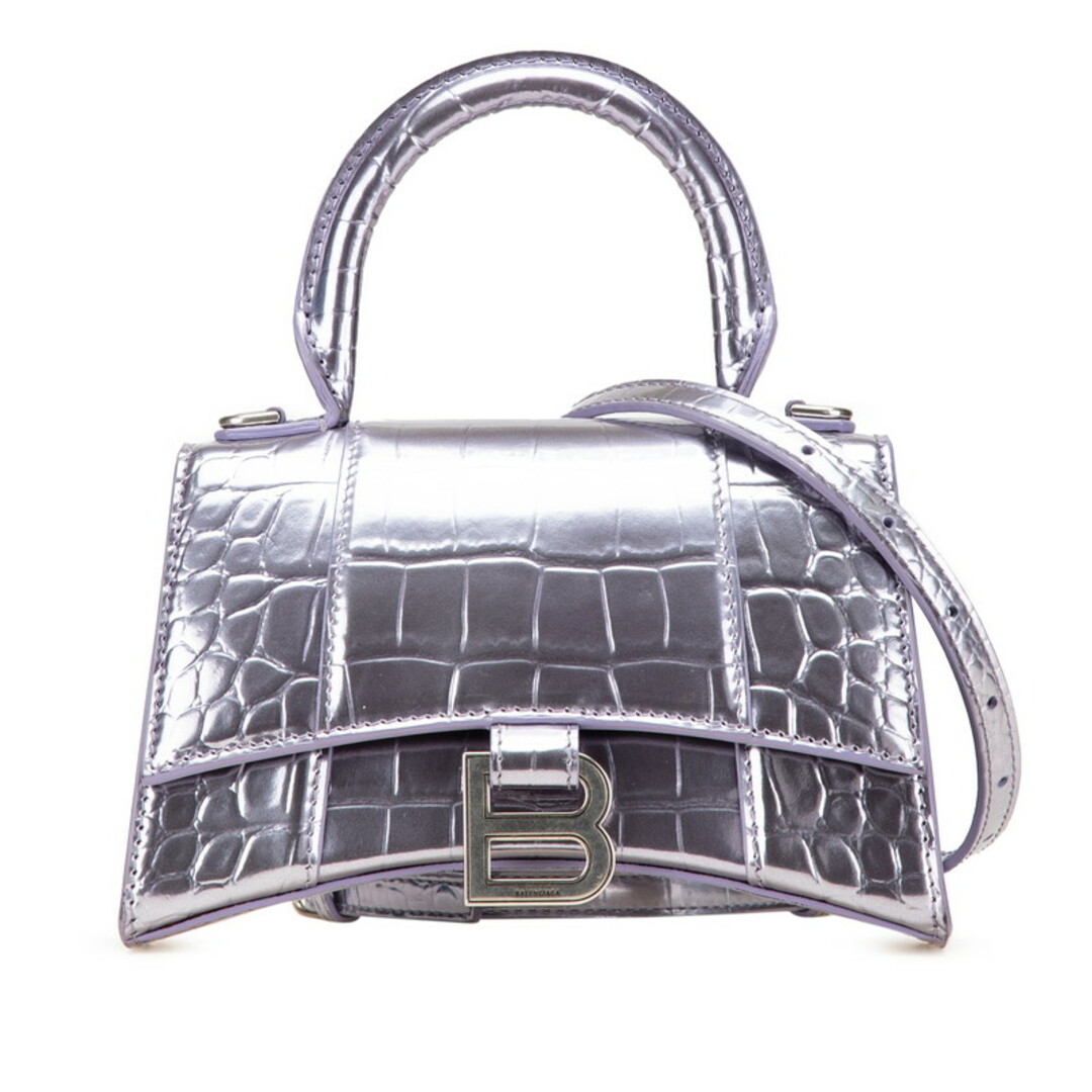 BALENCIAGA - バレンシアガ アワーグラス ミニ クロコ型押し BALENCIAGA - バレンシアガ アワーグラス ミニ クロコ型押し