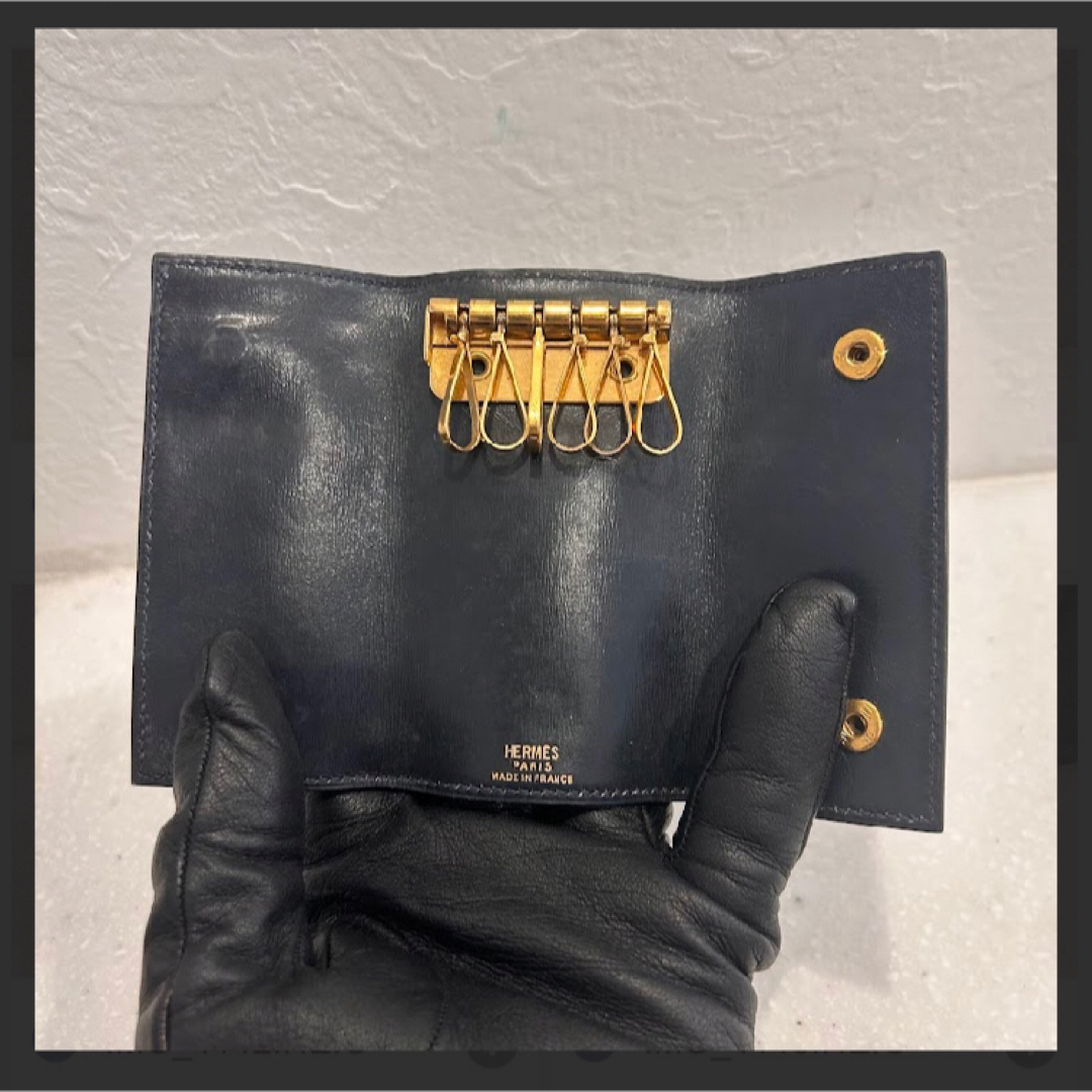 HERMES - HERMES ブラック レザー キーケース エルメスの通販 by HERMES - HERMES ブラック レザー キーケース エルメスの通販 by