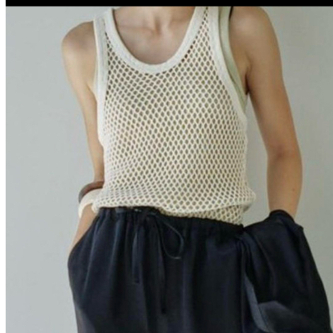 TODAYFUL - todayful メッシュタンクトップ　アイボリー