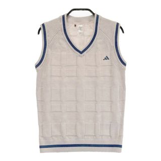 サイズ：XS ADIDAS GOLF アディダスゴルフ IP4194 2024年モデル Vネック ニットベスト チェック柄 ピンク系 [240101432880] ゴルフウェア レディース ストスト(ウエア)