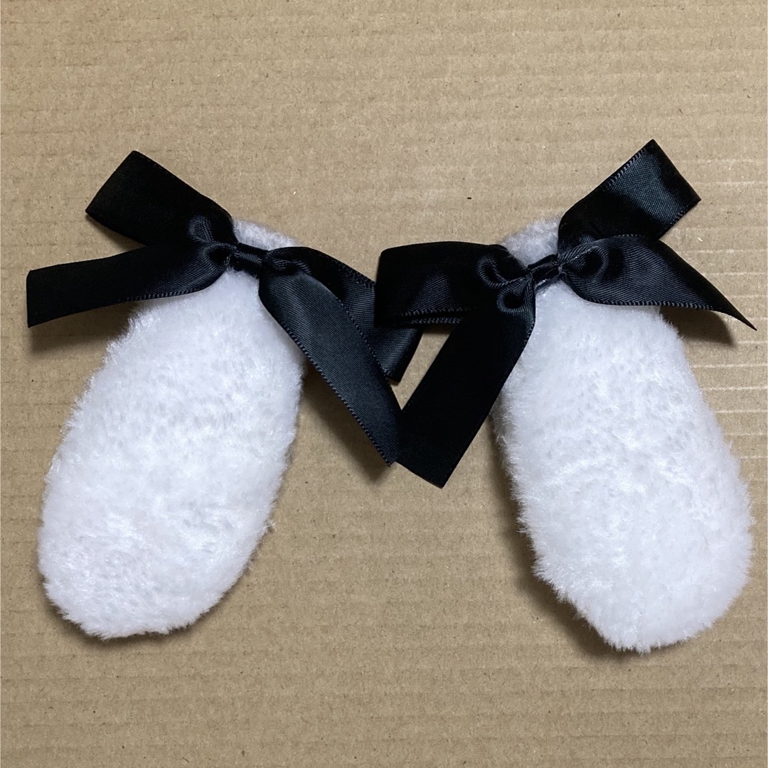 耳飾り ウサ耳 コスプレ ヘアクリップ ハロウィン バレンタイン プリクラ レディースのヘアアクセサリー(ヘアピン)の商品写真