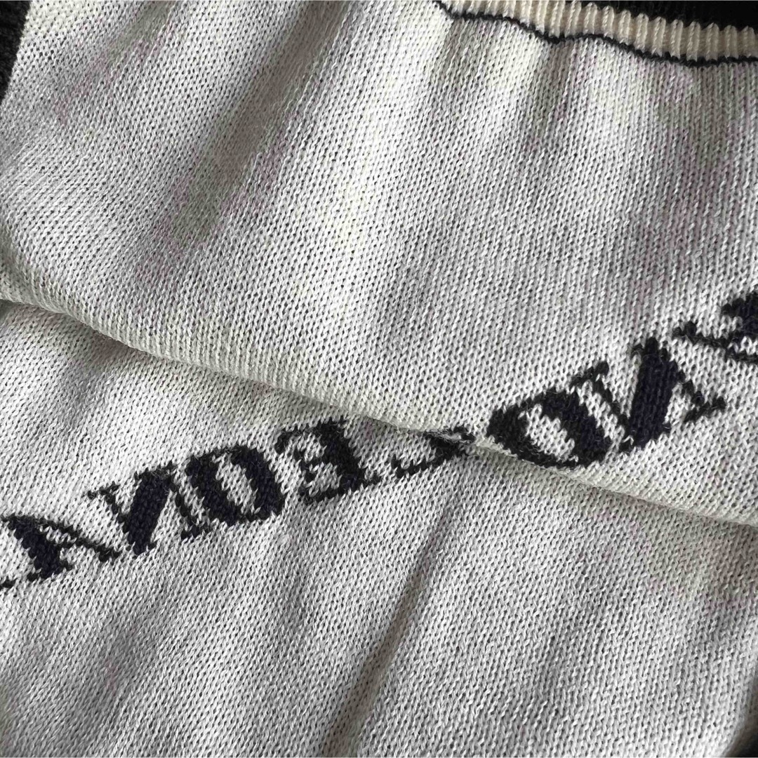 LEONARD - LEONARD レオナール 刺繍ロゴ ウールポロシャツ L