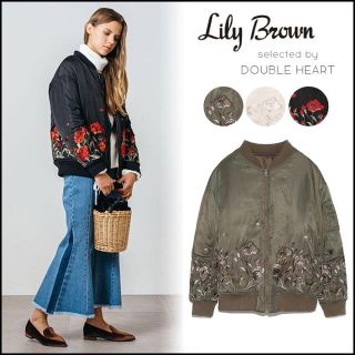 LILY BROWN（リリーブラウン）の「リボンディテールMA-1（MA-1