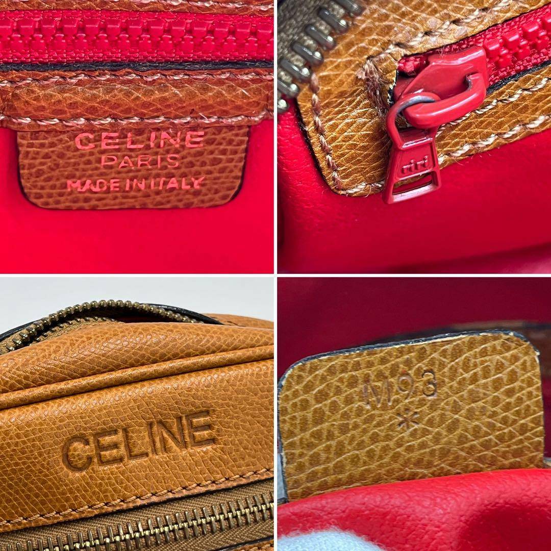 CELINE - CELINE オールドセリーヌ ショルダーバッグ ロゴ型押し CELINE - CELINE オールドセリーヌ ショルダーバッグ ロゴ型押し