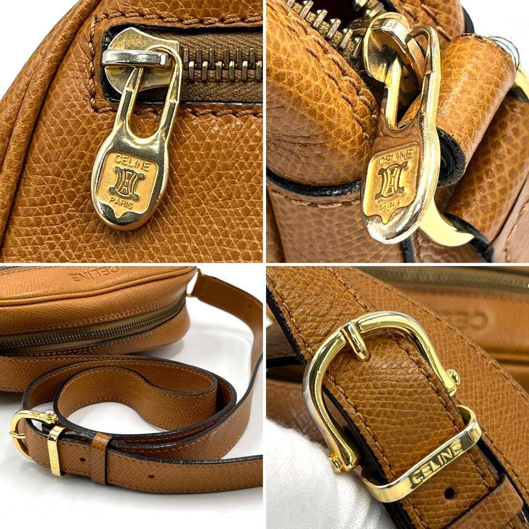 CELINE - CELINE オールドセリーヌ ショルダーバッグ ロゴ型押し CELINE - CELINE オールドセリーヌ ショルダーバッグ ロゴ型押し