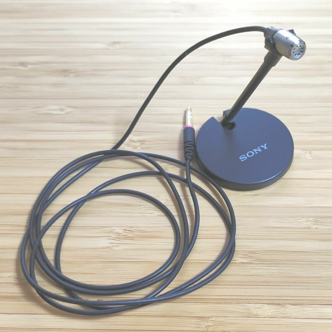 SONY(ソニー)のソニー コンデンサーマイク モノラル/PC通話用 マイクスタンドECM-PC60 スマホ/家電/カメラのPC/タブレット(PC周辺機器)の商品写真