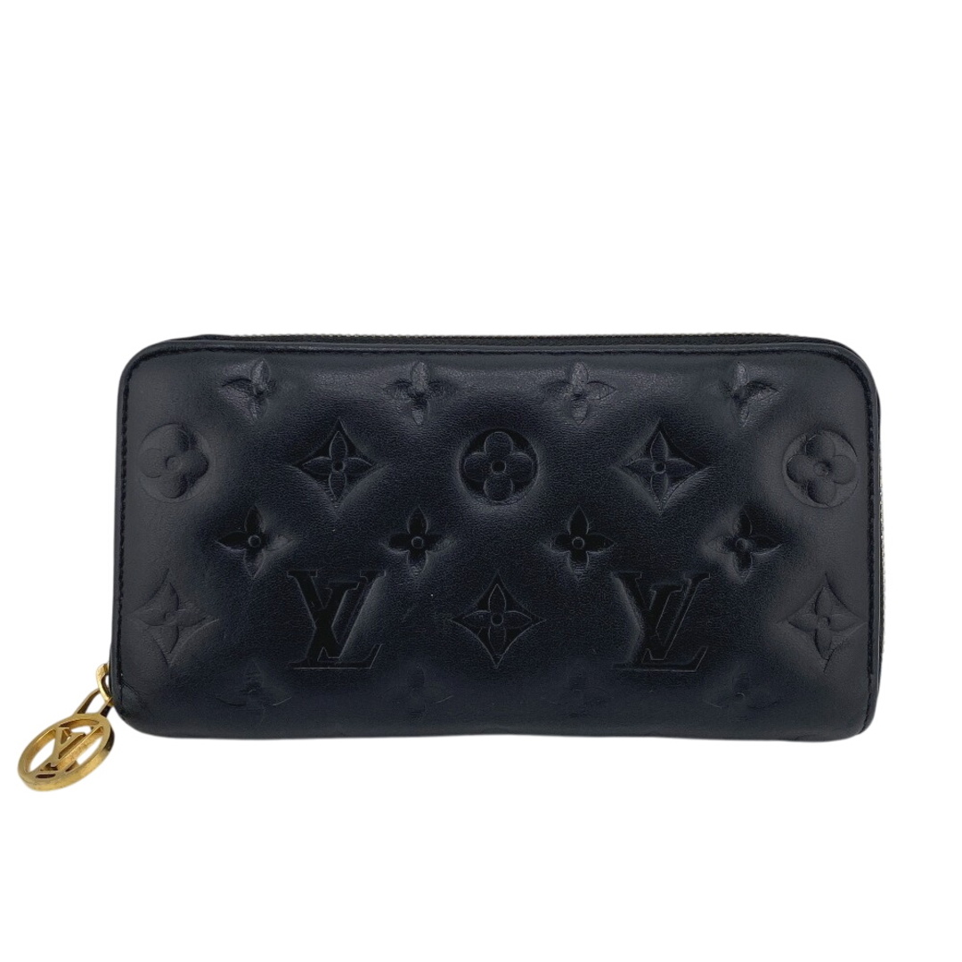 LOUIS VUITTON(ルイヴィトン)のルイヴィトン LOUIS VUITTON 長財布
 モノグラム エンボス クッサン ジッピーウォレット M81510 ブラック レディースのファッション小物(財布)の商品写真