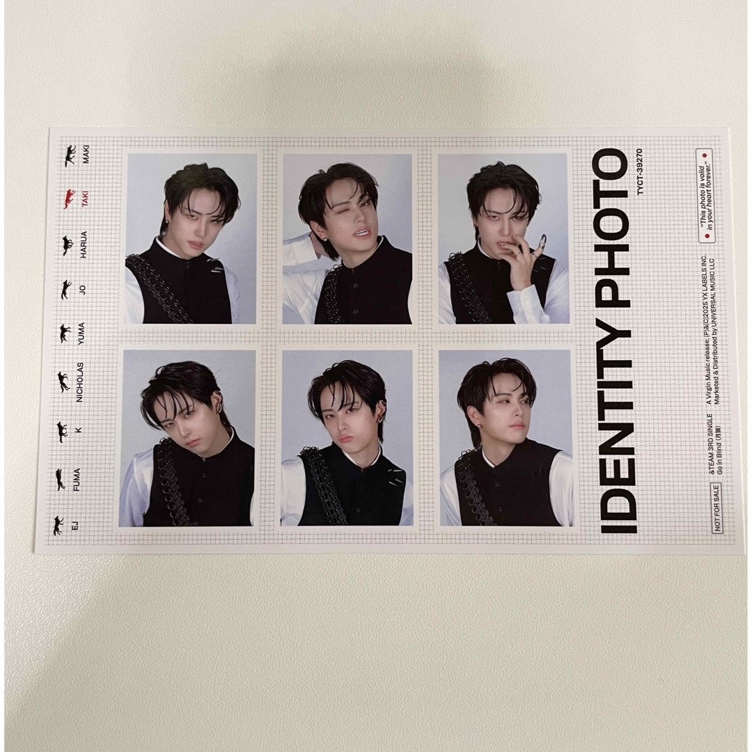 &TEAM(エンティーム)の&TEAM タキ IDフォト 月狼 Go in Blind 初回限定盤 エンタメ/ホビーのCD(K-POP/アジア)の商品写真