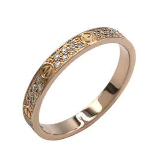 カルティエ(Cartier)の　カルティエ Cartier ミニラブリング　パヴェダイヤ K18PG ジュエリー(リング(指輪))