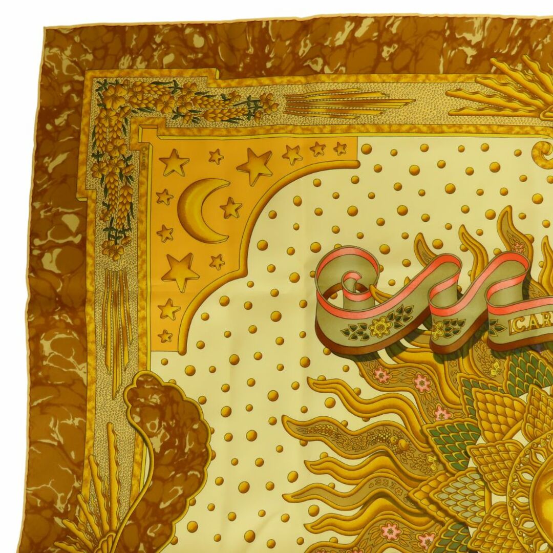 HERMES - 【中古】 エルメス スカーフ カレ90 今日一日を楽しむ HERMES - 【中古】 エルメス スカーフ カレ90 今日一日を楽しむ