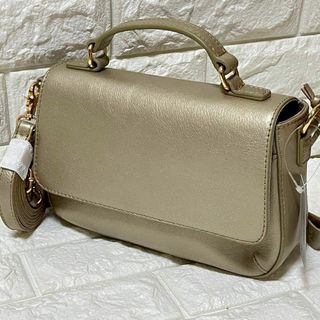 ✨M+ATLANTA✨ ハンドバッグ グレーベージュ新品未使用(ハンドバッグ)