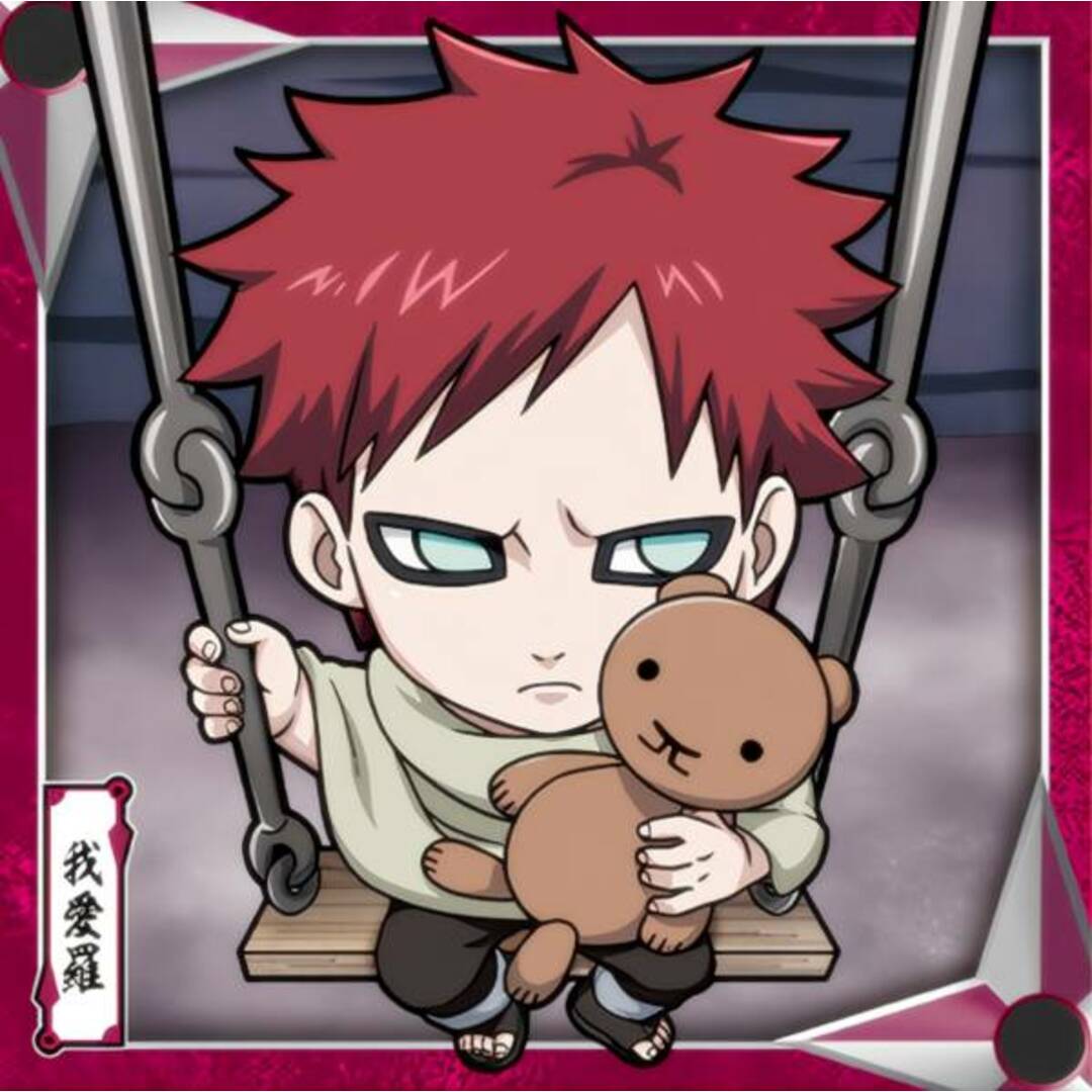 【忍界4-02 我愛羅 (N ノーマル) 】 にふぉるめーしょん NARUTO-ナルト- 疾風伝 忍界シールウエハース vol.4 エンタメ/ホビーのアニメグッズ(その他)の商品写真