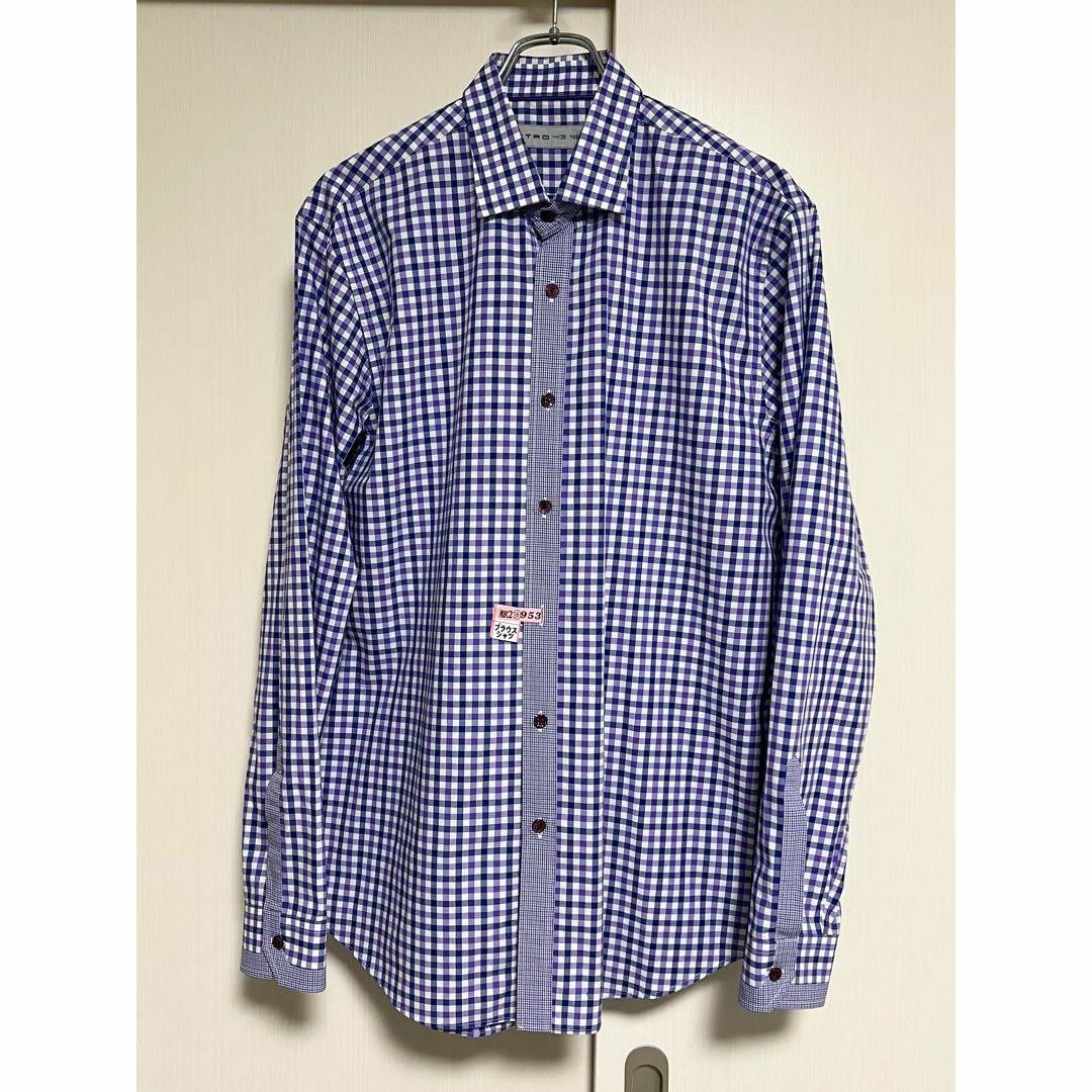 ー品販売  ETRO - 美品 イタリア製 ETRO 43 コットンチャックシャツ トップス