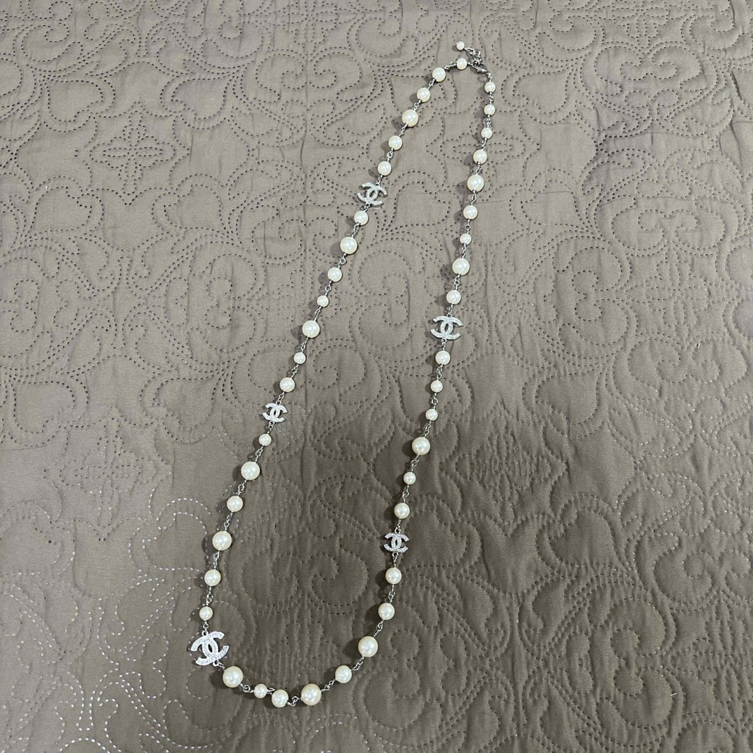 CHANEL - 正規品 美品 CHANEL シャネル ロングパールネックレス CHANEL - 正規品 美品 CHANEL シャネル ロングパールネックレス