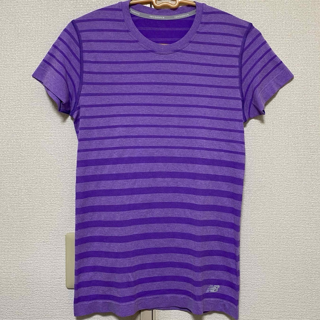 New Balance(ニューバランス)のNewBalance ボーダーTシャツ ニューバランス レディースのトップス(Tシャツ(半袖/袖なし))の商品写真