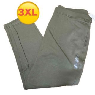 ユニクロ(UNIQLO)のユニクロ　パンツ　3XL 男女兼用　モスグリーン　カジュアル　レディース　メンズ(カジュアルパンツ)