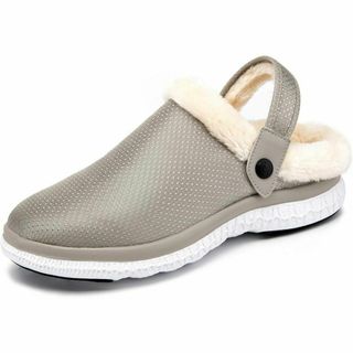 冬用サンダル メンズ クロッグ 裏起毛 ルームシューズ 軽量 アウトドア(サンダル)