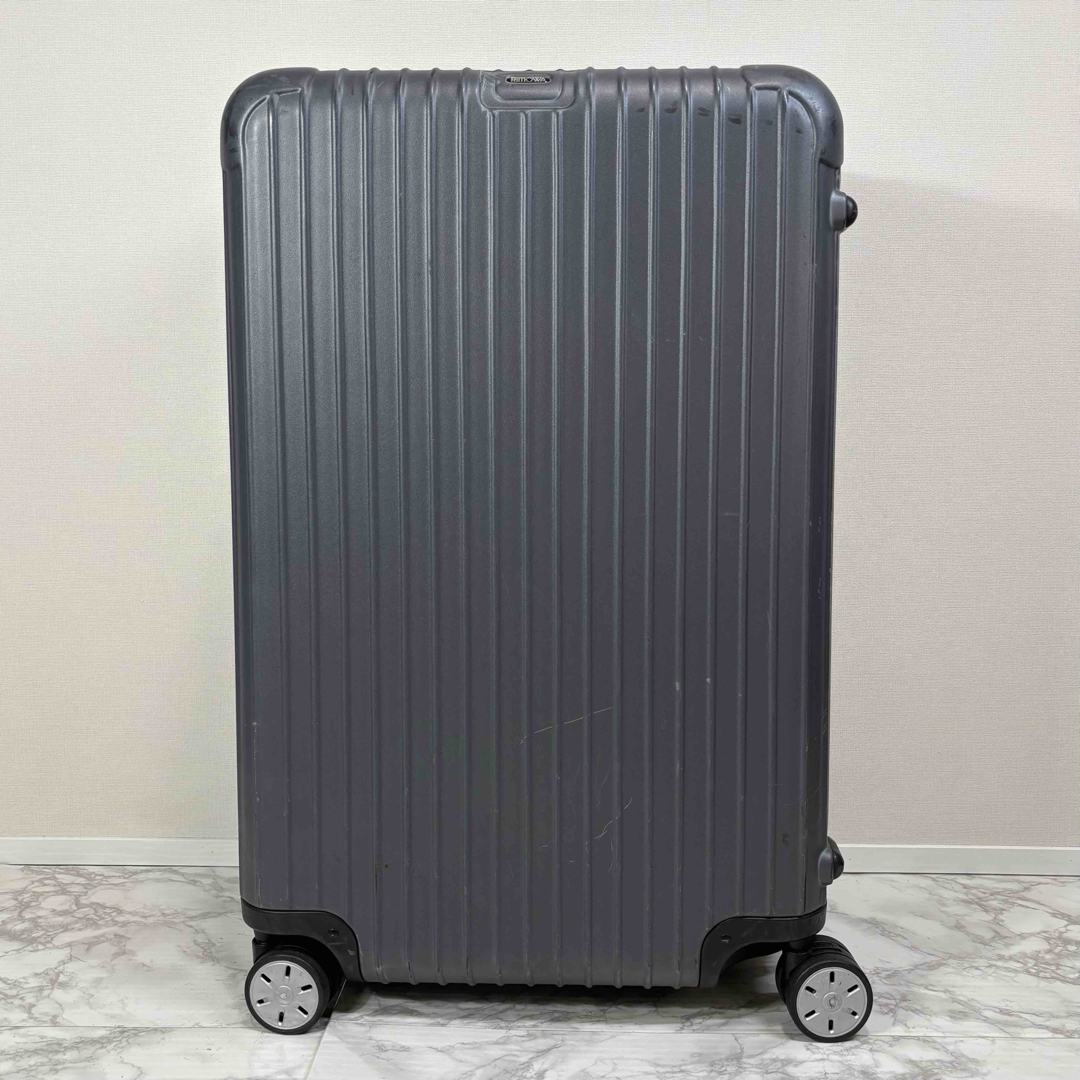 美品 リモワ サルサ 63L 4輪 マットレッド キャリーケース TSA