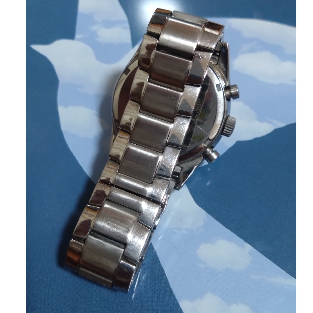 EMPORIO ARMANI(エンポリオアルマーニ)のエンポリオアルマーニ メンズクロノグラフクォーツ 電池交換済稼働品 少々訳あり メンズの時計(腕時計(アナログ))の商品写真