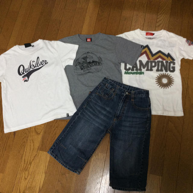 QUIKSILVER(クイックシルバー)のクイックシルバー他☆Tシャツと半パンツ キッズ/ベビー/マタニティのキッズ服男の子用(90cm~)(Tシャツ/カットソー)の商品写真