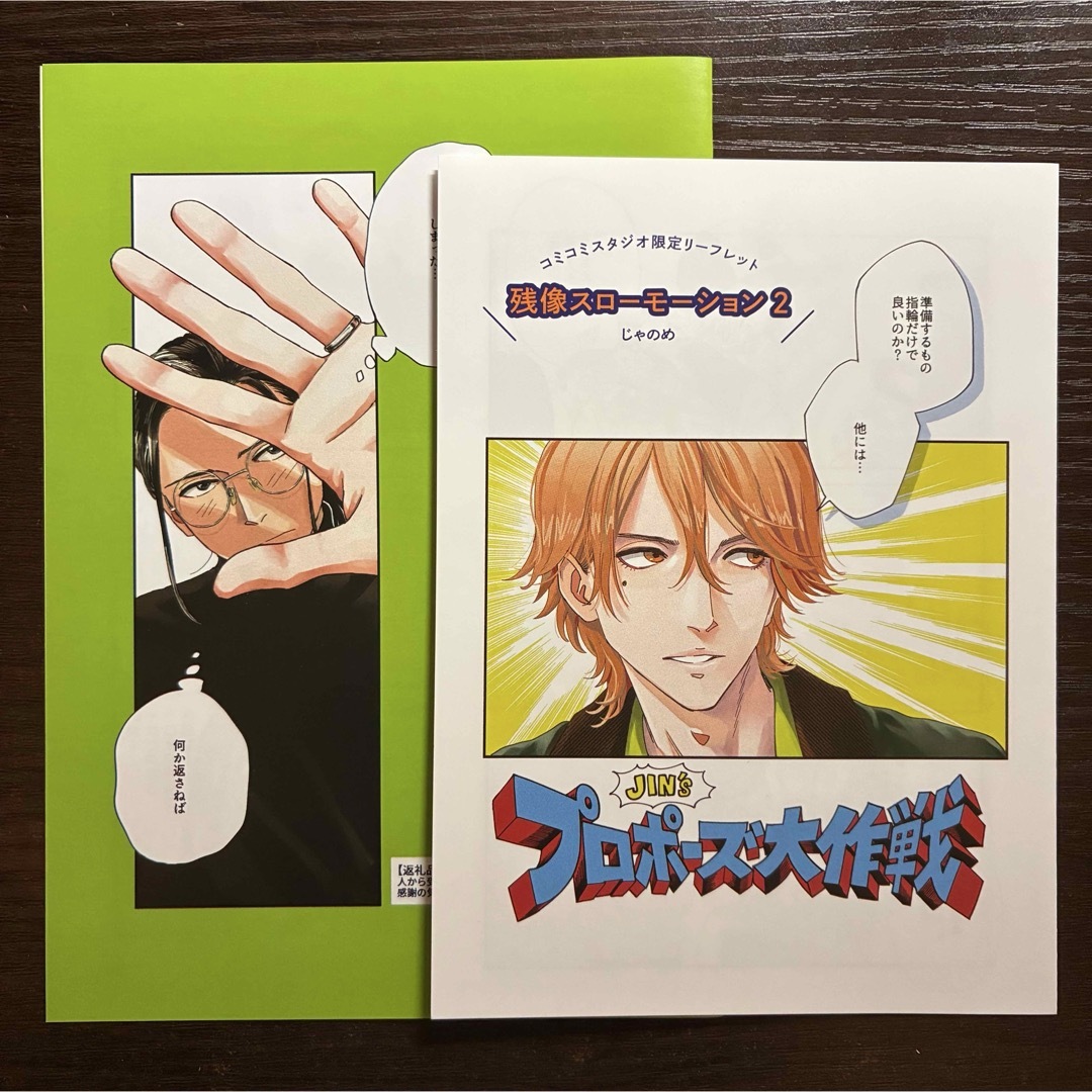 残像スローモーション 2 リーフレット コミコミスタジオ ホーリンラブブックス エンタメ/ホビーの漫画(ボーイズラブ(BL))の商品写真