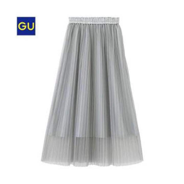 GU(ジーユー)のチュールプリーツスカート レディースのスカート(ロングスカート)の商品写真