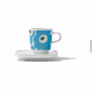 ブルーボトルコーヒー(Blue Bottle Coffee)のブルーボトル　マリメッコ　エスプレッソカップ＆ソーサー(グラス/カップ)