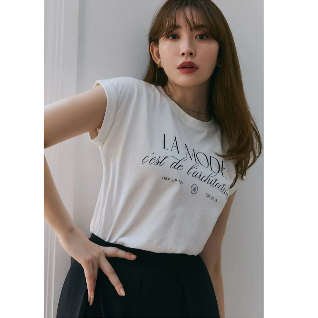 Her lip to(ハーリップトゥ)のTシャツ レディースのトップス(Tシャツ(半袖/袖なし))の商品写真