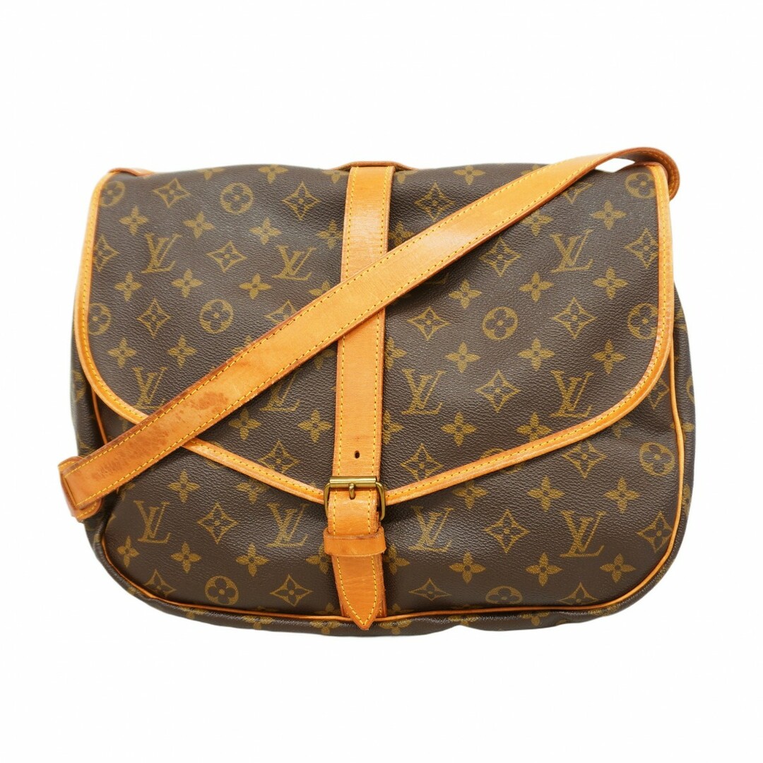 LOUIS VUITTON - 【5de6296】ルイヴィトン ショルダーバッグ モノグラム ソミュール35 M42254 ブラウン【中古】レディース