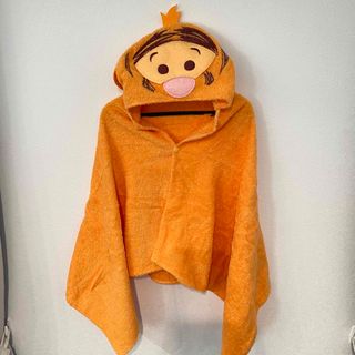 ディズニー(Disney)の【着用写真有】Disney ティガー フード付タオルケープ オレンジ(その他)