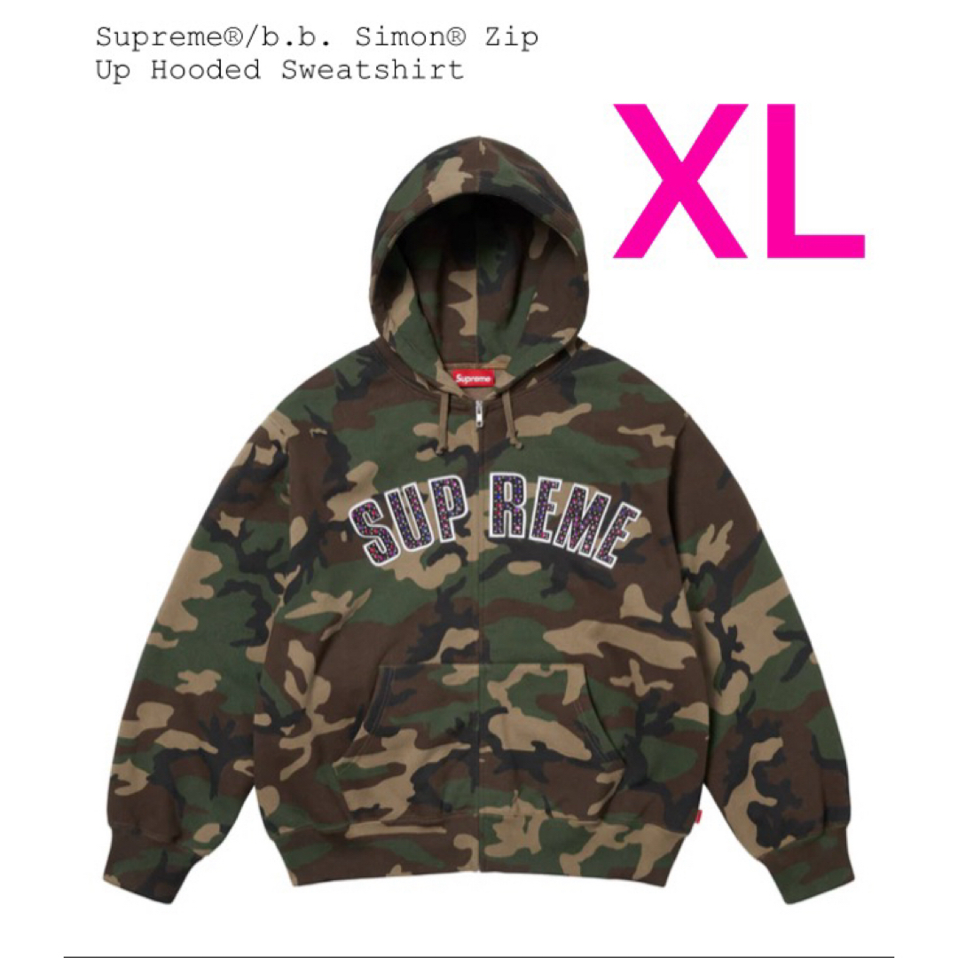 Supreme(シュプリーム)のSupreme x B.B. Simon Zip Up Hooded Sweat メンズのトップス(パーカー)の商品写真