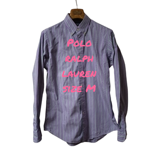 ポロラルフローレン(POLO RALPH LAUREN)の美品　POLO RALPH LAUREN シャツ ボタンダウン ストライプ柄(シャツ)