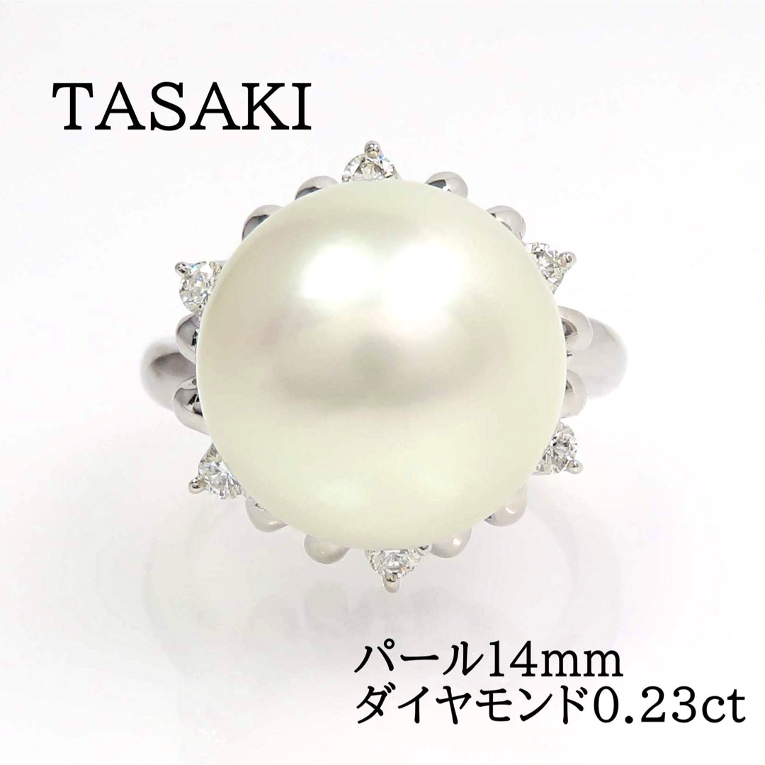 TASAKI - タサキ TASAKI 12号 リング 黒蝶真珠 12.2mm ダイヤ