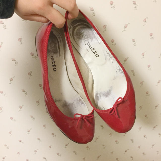 repetto(レペット)のrepetto バレエシューズ レッド レディースの靴/シューズ(バレエシューズ)の商品写真