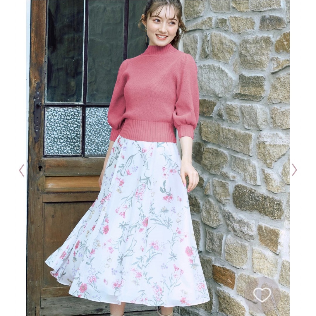 Noela(ノエラ)のNoela♡クラシカルフラワースカート♡ピンク レディースのスカート(ロングスカート)の商品写真