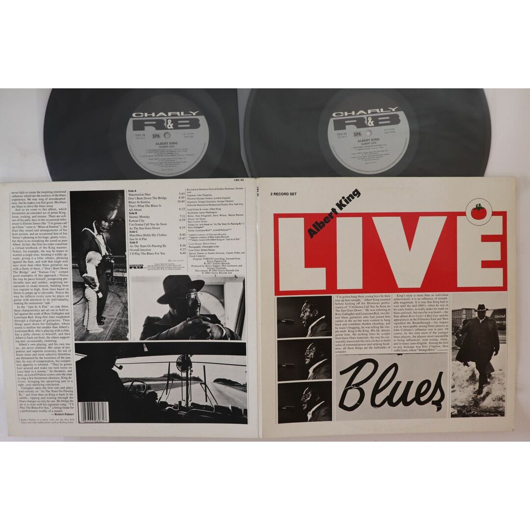 英2discs LP Albert King Albert Live CDX35 CHARLY R&B /00660 エンタメ/ホビーのエンタメ その他(その他)の商品写真