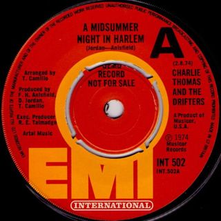 英7” Charlie Thomas & The Drifters A Midsummer Night In Harlem INT502PROMO EMI International プロモ /00080(その他)