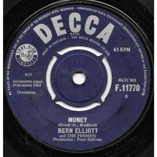 英7” Bern Elliott & The Fenmen Money F11770 Decca /00080(その他)