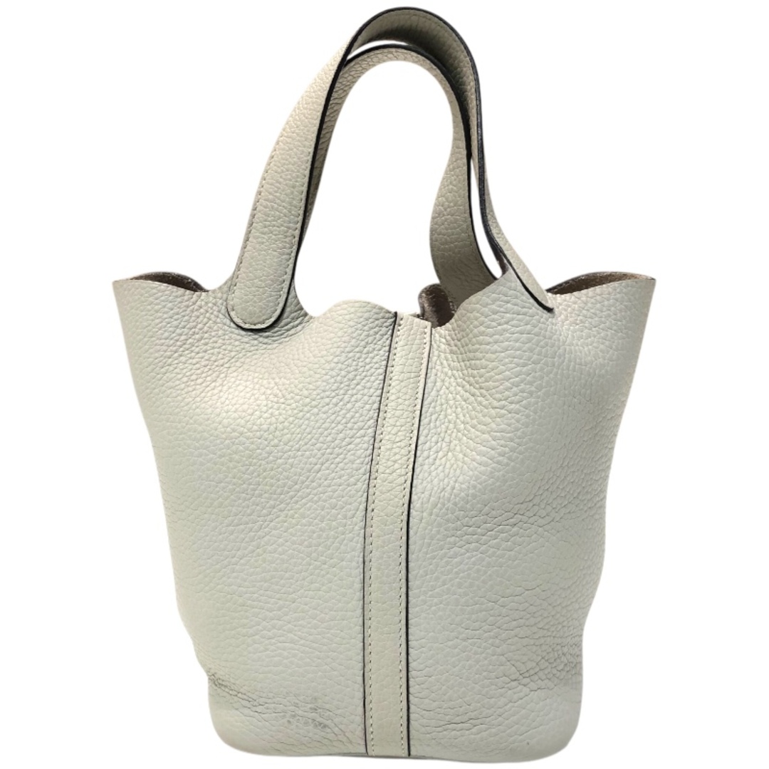 HERMES - 　エルメス HERMES ピコタンロックPM Z刻 グリペール　シルバー金具 トリヨン レディース ハンドバッグ