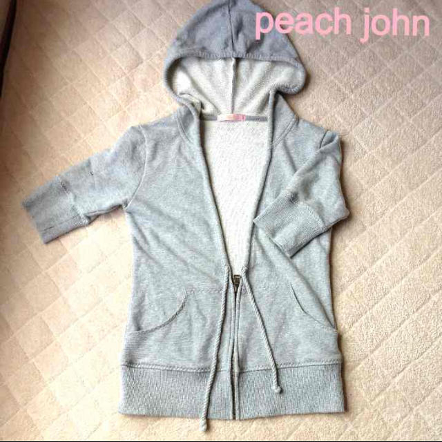 PEACH JOHN(ピーチジョン)のPJ♡五分袖ジップパーカー レディースのトップス(パーカー)の商品写真