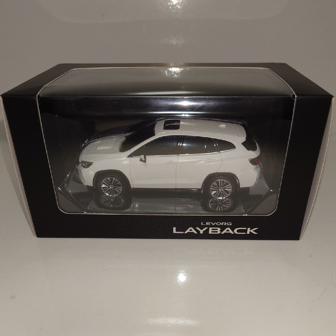 スバル(スバル)のSUBARU スバル LAYBACK レイバック ミニカー ホワイト 新品未開封 エンタメ/ホビーのおもちゃ/ぬいぐるみ(ミニカー)の商品写真