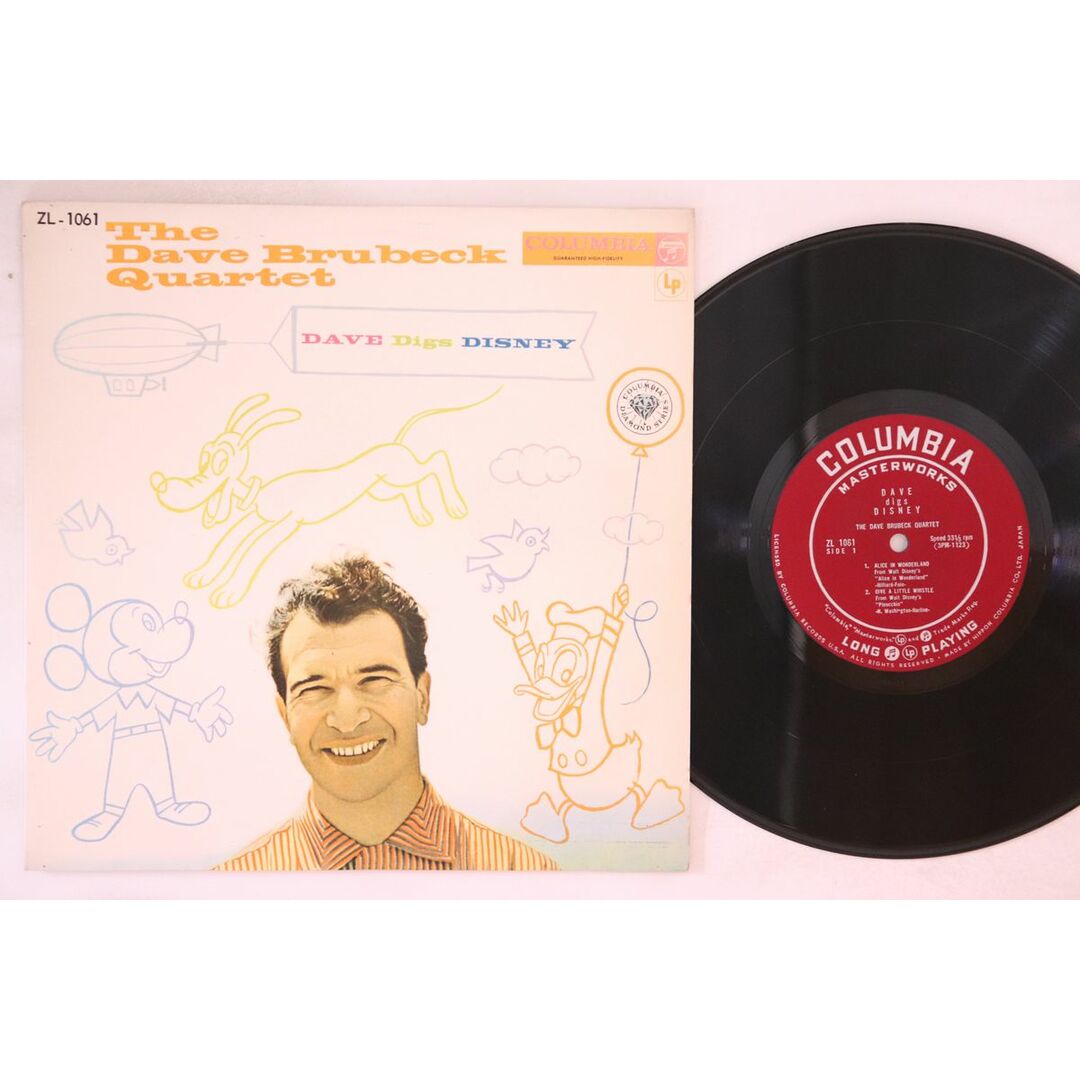 10" Dave Brubeck Dave Digs Disney ZL1061 COLUMBIA /00200 エンタメ/ホビーのエンタメ その他(その他)の商品写真