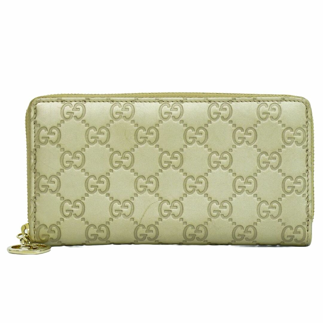 GUCCI - 本物 グッチ GUCCI グッチシマ レザー ラウンド GUCCI - 本物 グッチ GUCCI グッチシマ レザー ラウンド
