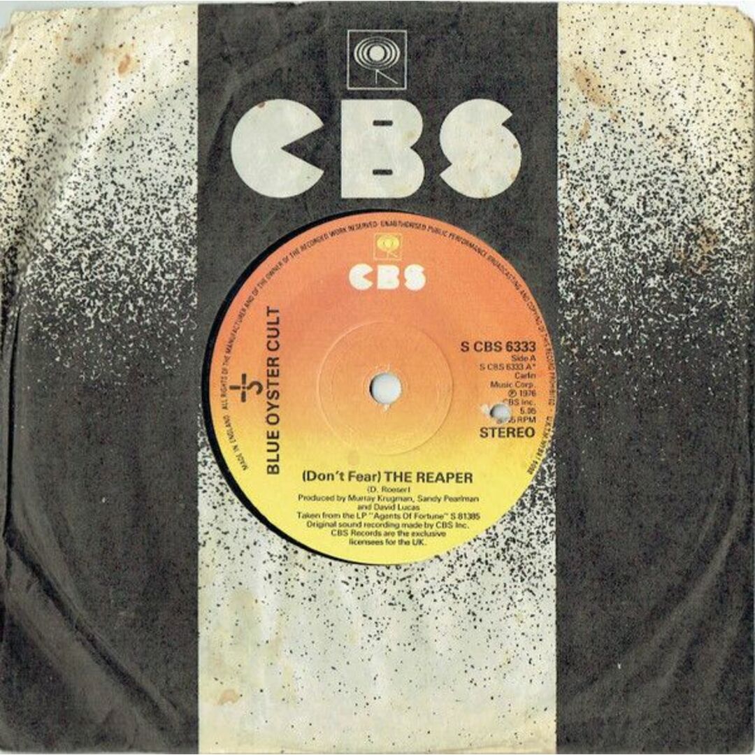 英7" Blue ?yster Cult (Dont Fear) The Reaper SCBS6333 CBS /00080 エンタメ/ホビーのエンタメ その他(その他)の商品写真
